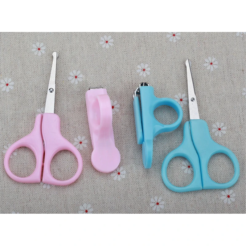

2pcs/set Stainless Steel Baby Manicure Set Kit Include Nail Scissors Care Clipper Trimmer Daily Kids Nail Shell Shear Scissor