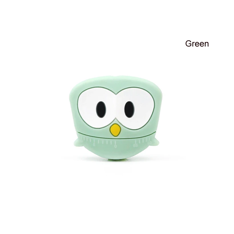 Green owl 10pcs 10 шт коала силиконовые бусины Сова собака цыпленок утка детские жевательные игрушки для DIY соска цепь ребенок прорезыватель животное уход ожерелье бусы - Цвет: Green owl 10pcs