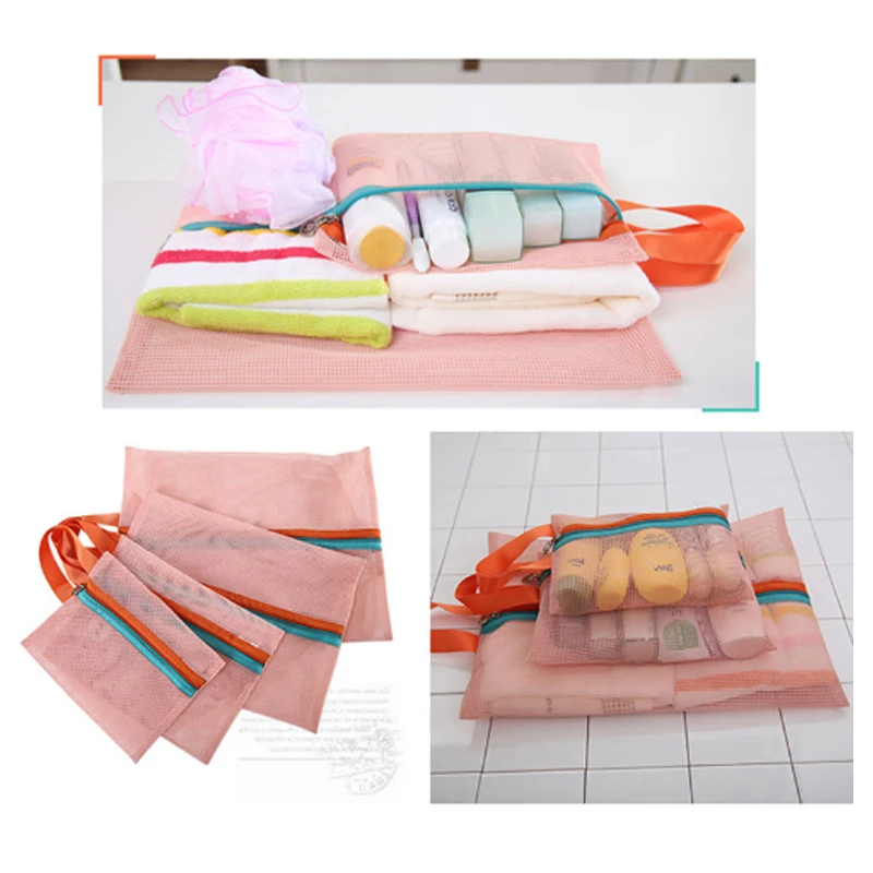 4 ШТ./КОМПЛ. Путешествия Портативный Мешок Хранения Сетки Одежда Сортировка Сумки