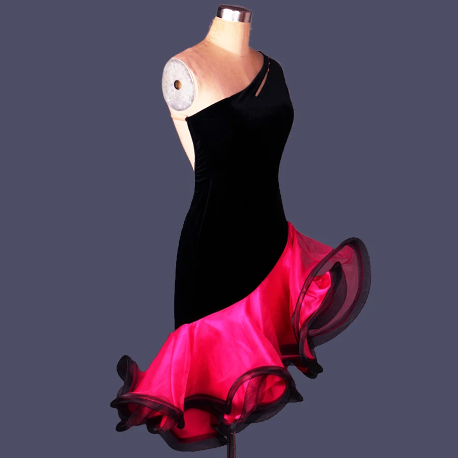 Платье для латиноамериканских танцев взрослых и детей женщин девушек ча румбы