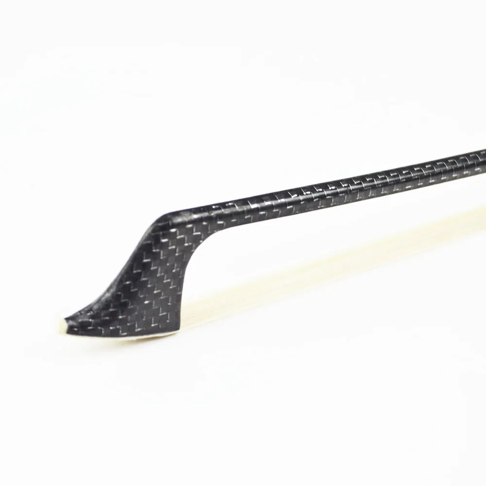 200C 4/4 размер серебряный плетеный из углеродного волокна виолончель лук Бык Рог