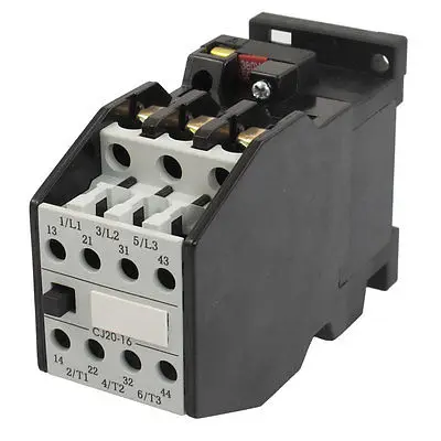 

380V 50Hz Coil 13A 3 Pole 2NO 2NC 660V Ue 35mm Mounting Rail 11KW AC Contactor