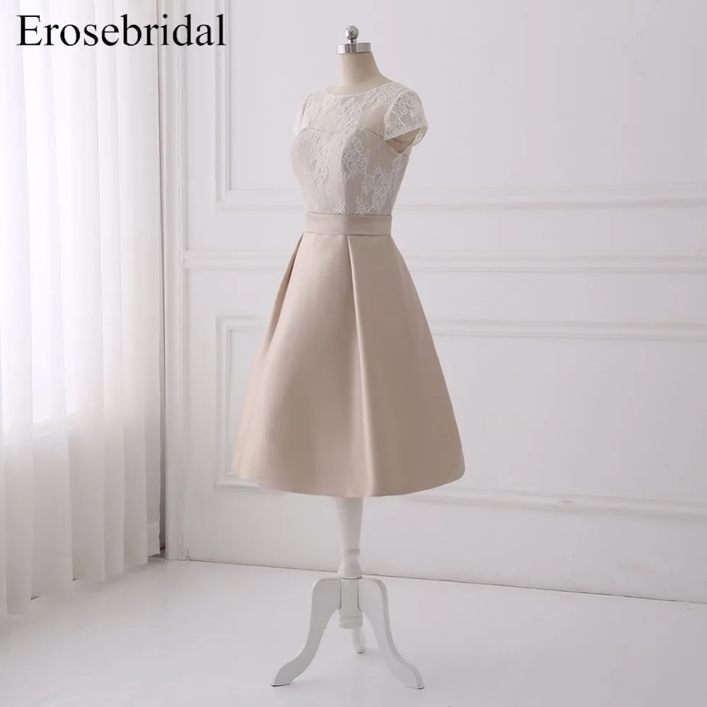 Короткие свадебные платья Erosebridal по дешевой цене большого размера с кружевным
