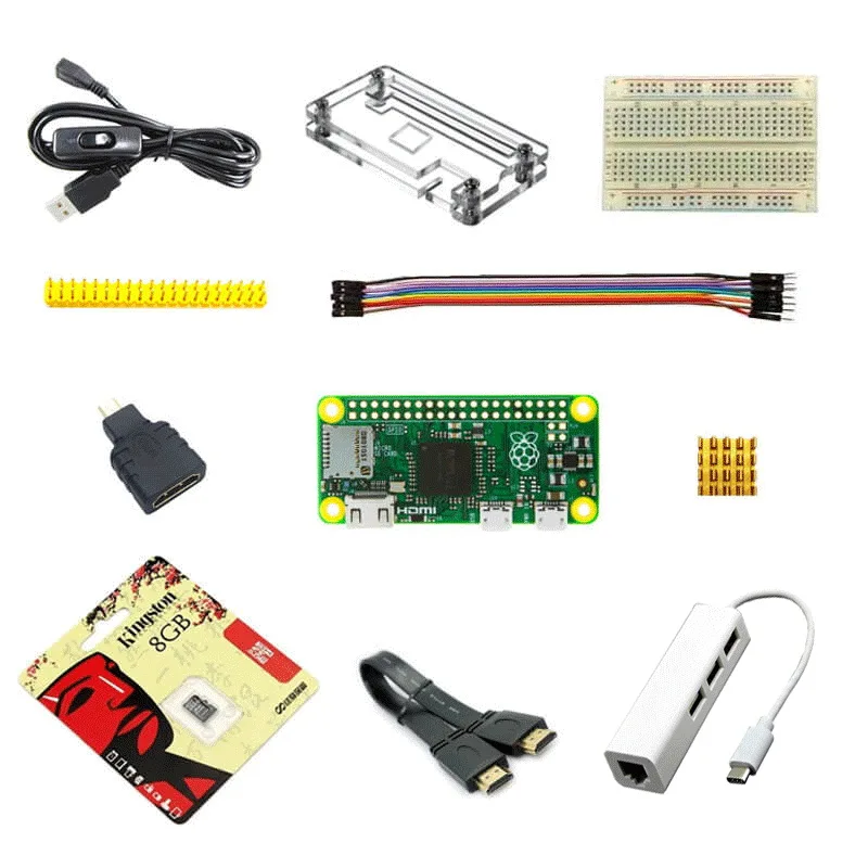 Raspberry Pi zero Pi0 версия платы 1 3 Linux с корпусом радиаторы SD карта питания OTG hdmi и так