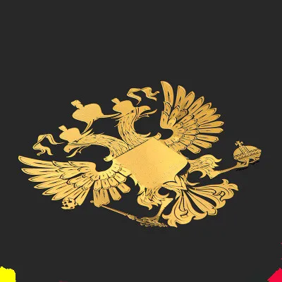 

Герб автомобильный стикер, российский Орел, двойная головка, флаг орла, металлический корпус автомобиля, украшение 90х90 мм, Стайлинг автомобиля, 1 шт.