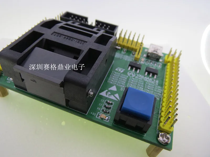 Оригинальное тестовое сиденье ST IC STM32 STM32F горящая программа LQFP64 гнездо Adapte |