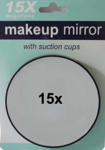 

[ Fly Eagle ] Retail Packaging Brand 15X Mirror Make Up Magnifier Cosmetic Magnifying Face Care Bathroom Compact Mirror
