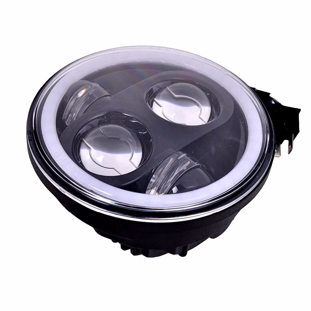 5 3/4 RGB многоцветный белый красный синий зеленый светодиод Halo Angel Eye фары 75 дюймов LED