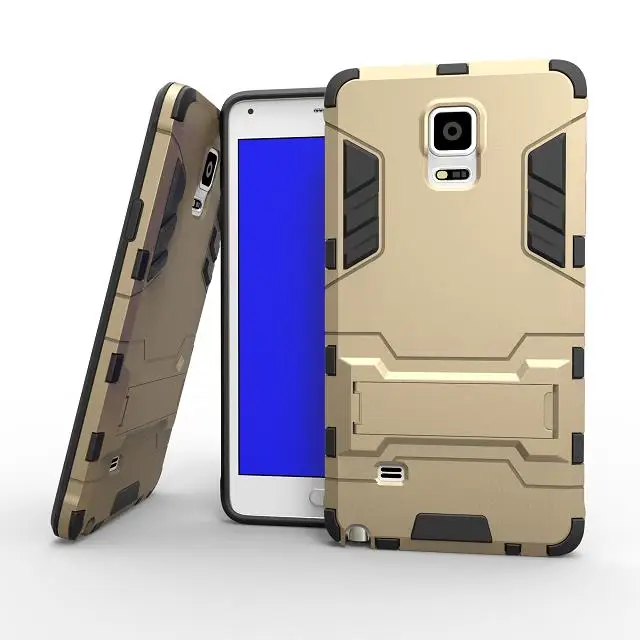 Для Samsung Galaxy Note 4 Fundas Case Hybrid Dual Heavy Duty 3D броня Стенд Случаи Обложка N9100 Coque $|case hybrid|case