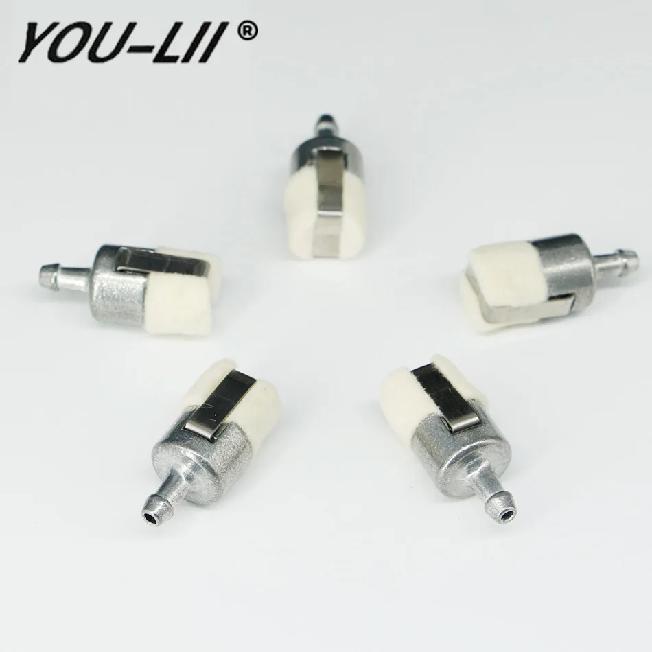 YOULII 5 шт. газовые топливные фильтры для Homelite Stihl Pouland Echo карбюратор бензопилы 1Z686 |