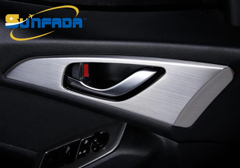 SUNFADA 2 Pcs Stainless Steel Inner Door Handle Decoration Trim Car-covers For MAZDA 3 AXELA Sedan/Hatchback 2017 Car Styling | Автомобили