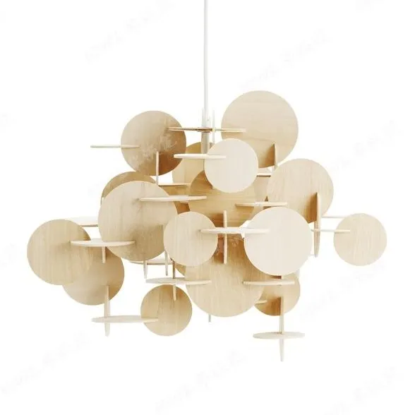 Скандинавский деревянный подвесной светильник детская комната цветные блоки