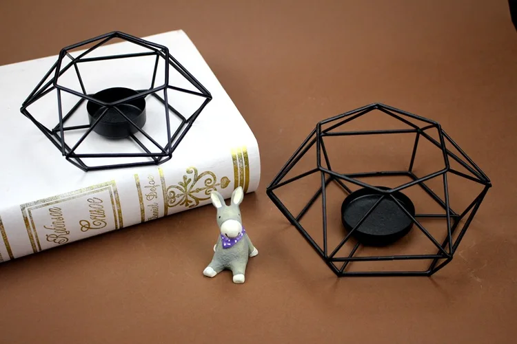 1 предмет лидер продаж в виде геометрических фигур металла Tealight подсвечники