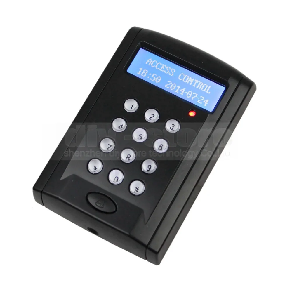 DIYSECUR ЖК дисплей экономичная дверь Rfid бесконтактный считыватель клавиатура с