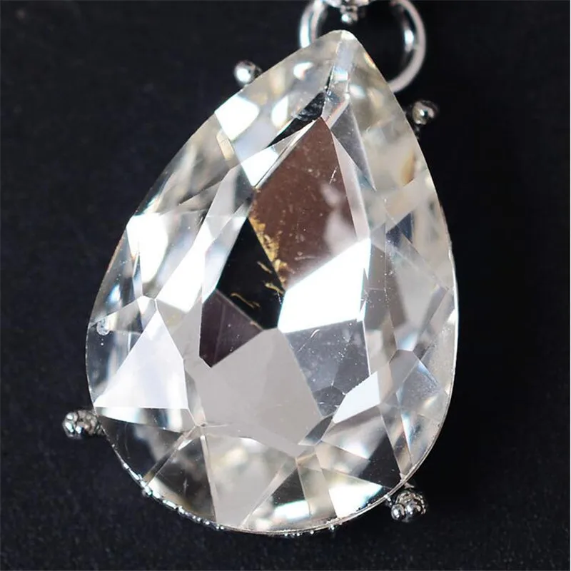 CC Ювелирные наборы серьги Crystal ожерелье Капля воды Обручальное Свадебные