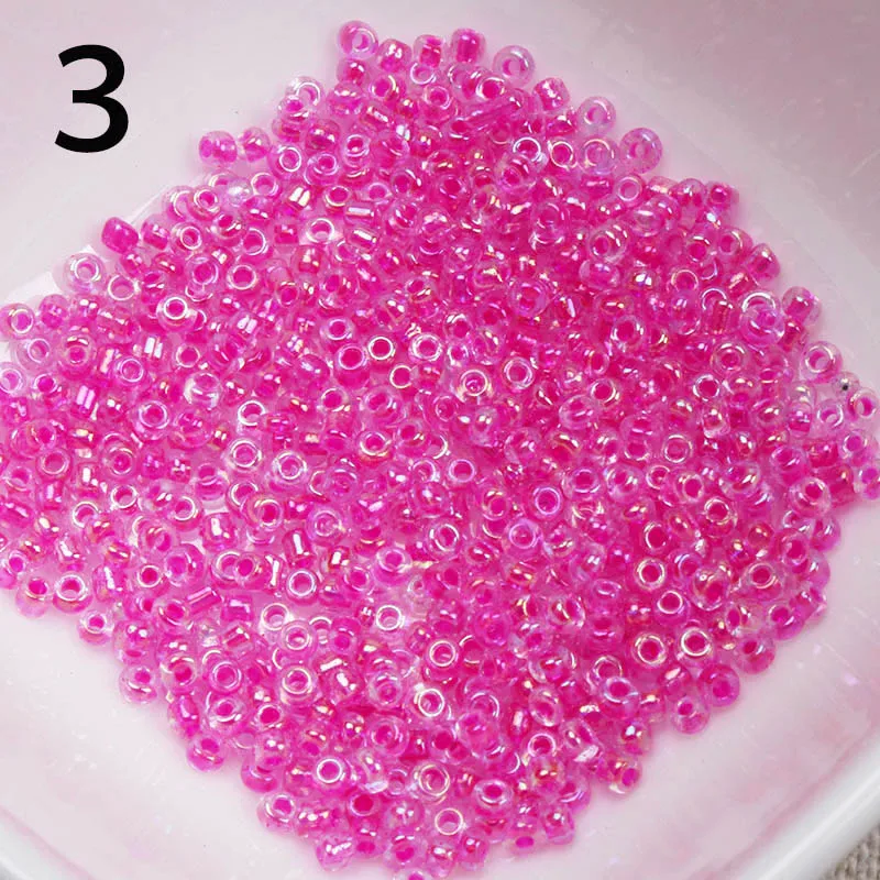 Оптовая продажа 2 мм 1000 шт. Цветные чешские стеклянные бусины-разделители AB для