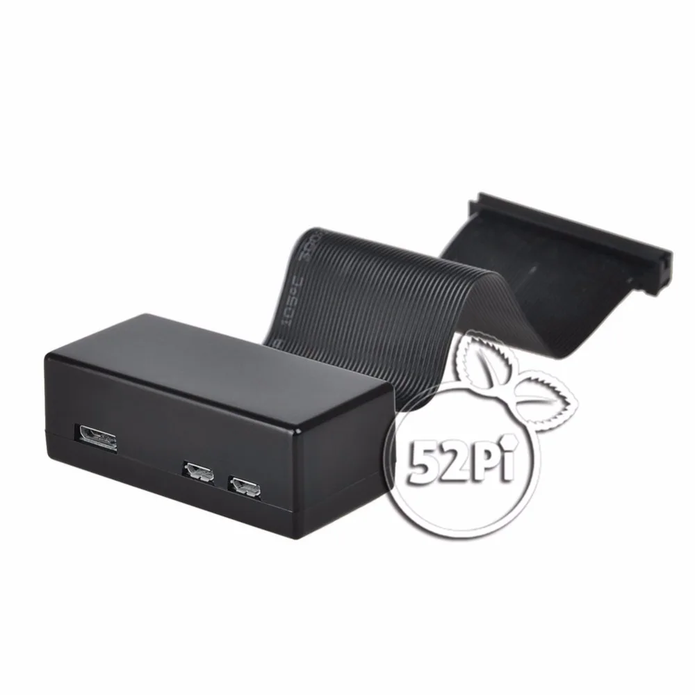 52Pi Новое поступление черный чехол корпус коробка для Raspberry Pi Zero бесплатная