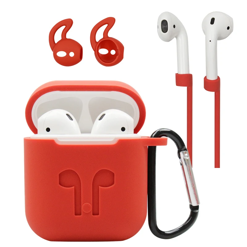 Защитный чехол для AirPods Мягкий Силиконовый противоударный Earpods Airpod зарядное