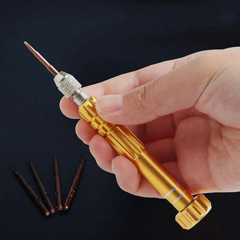 5 в 1 маленькая отвертка для телефона мини Прецизионная Набор бит наконечник