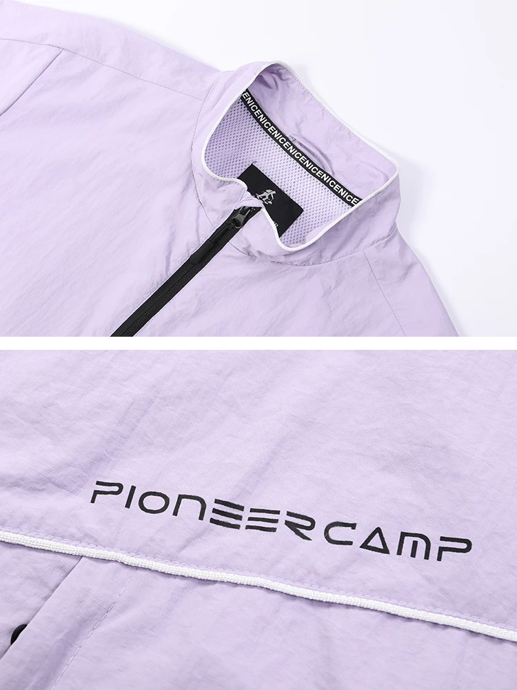 Мужская куртка Pioneer Camp однотонная тонкая на молнии для повседневной носки AJK901028 |