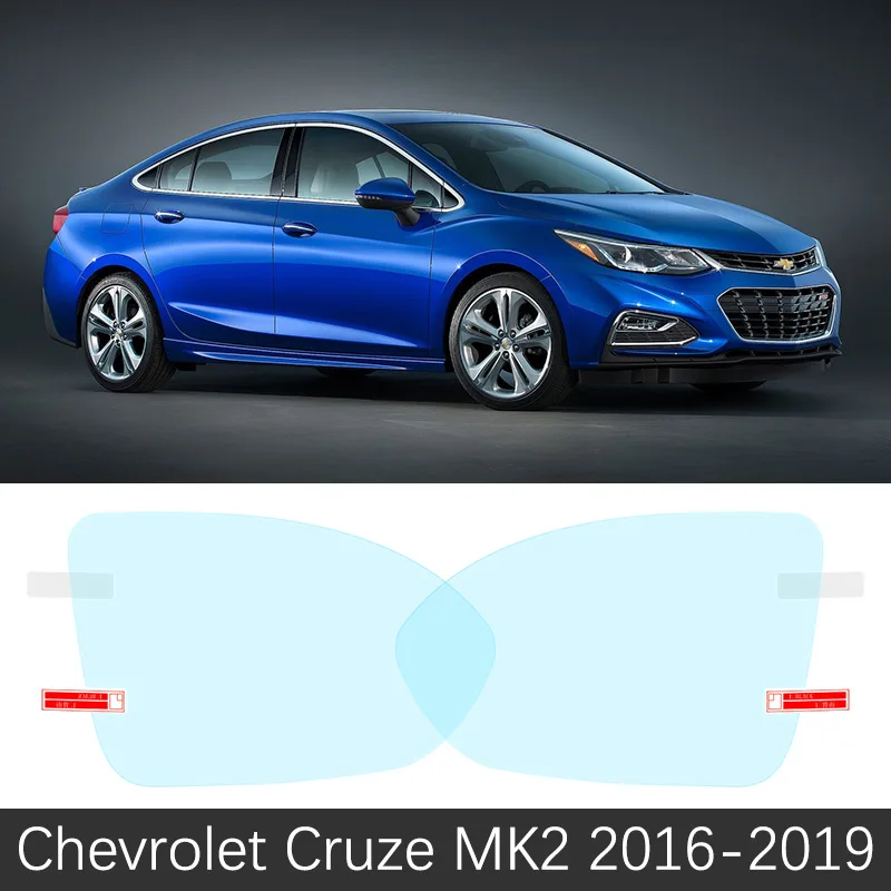 Для Chevrolet Cruze 2008~ полное покрытие противотуманная пленка зеркало заднего вида дождестойкий аксессуары 2010 2012 2013 - Название цвета: Cruze 2016-2019