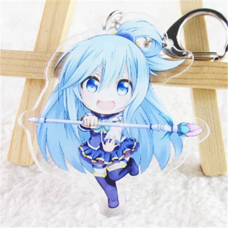 Аниме Kono Subarashii Sekai ni Shukufuku wo! Megumin акриловый брелок для Хэллоуина Косплей кулон
