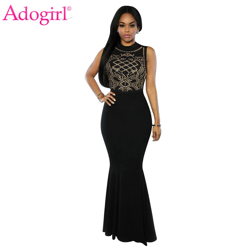 Adogirl 2018 новое платье с бриллиантами и корсетом русалки элегантное без рукавов