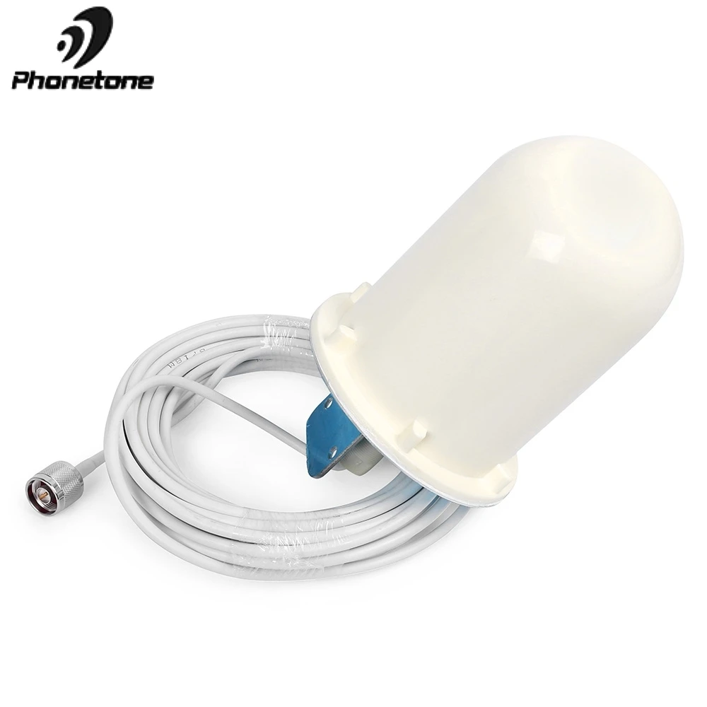 

Outdoor Omni Directional Tube Antenna 2G 3G 4G 800-2500MHz 6dBi N Male 10m cable for cellular Signal Repeater Booster Amplifier