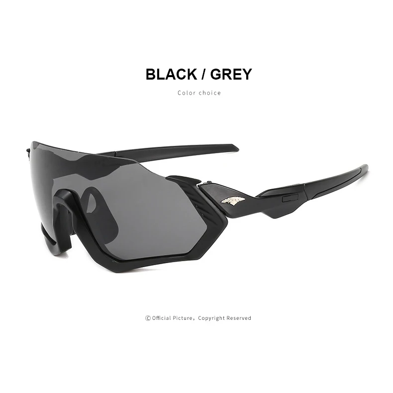 black grey Велосипедные очки uv400 горный велосипедный шоссейный велосипед спортивные очки для велоспорта, солнцезащитные очки, Для женщин очки для езды на велосипеде, солнцезащитные очки мужской велоспорт - Цвет: black grey