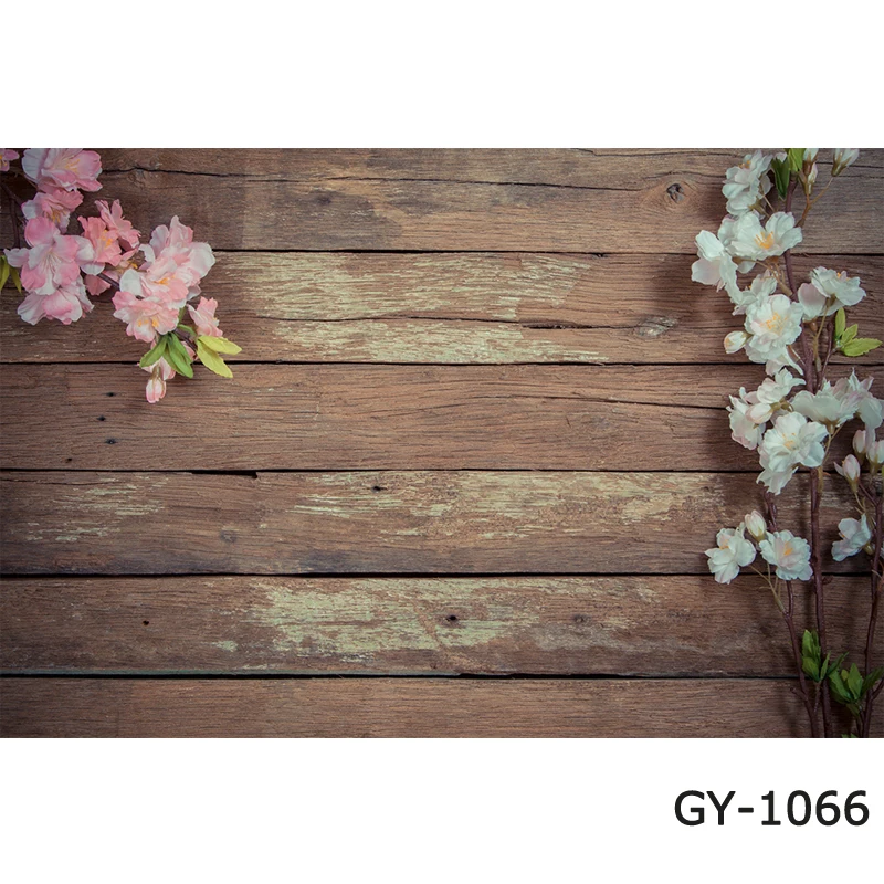 

Wood Board Pink Flower Petal Birthday Photocall Photo Booth Studio Photography Background Photo Backdrop Rustic Brown Wood Plank