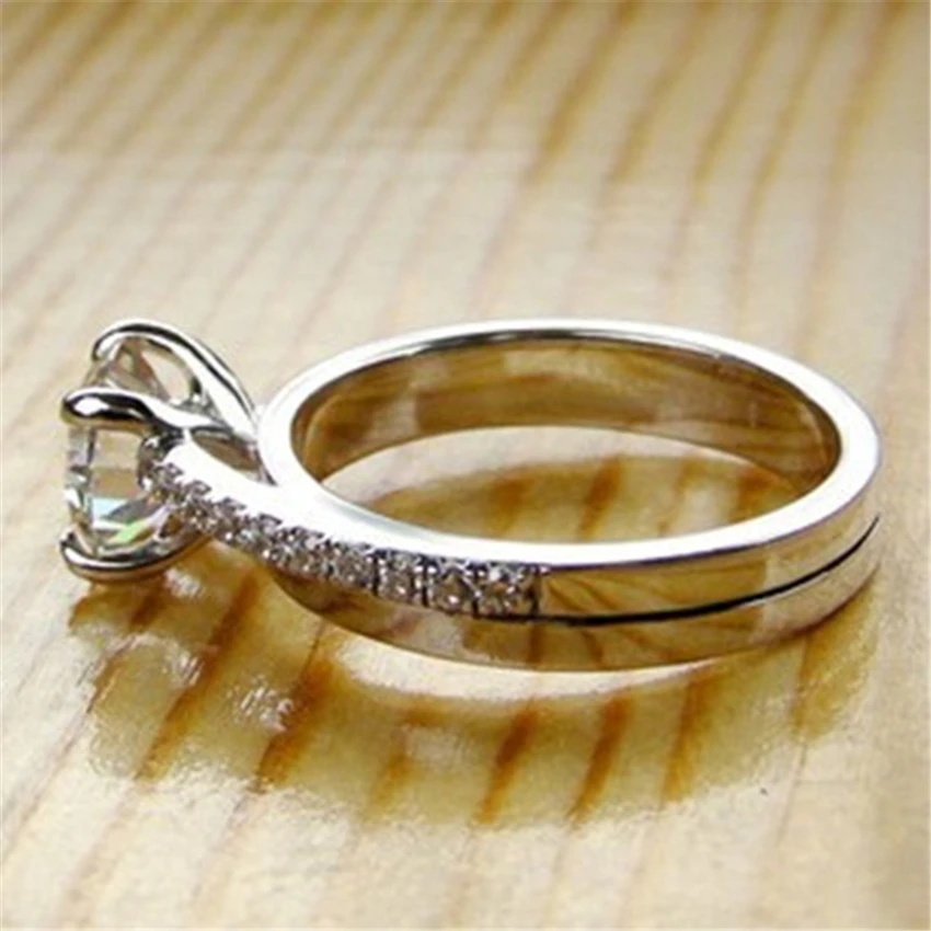 Женское кольцо из серебра 1 0 пробы с бриллиантами|ring for|rings for womenring sterling | - Фото №1