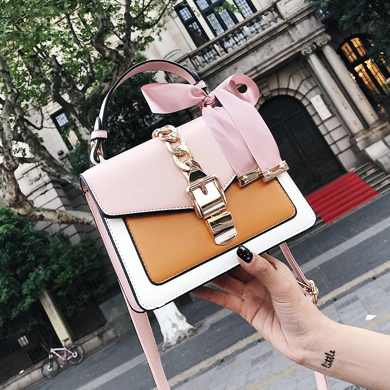 

Mini Small Square Pack Shoulder Bag Crossbody Package Clutch Designer Wallet Handbags 2019 Women Bag Women Messenger Bags M296