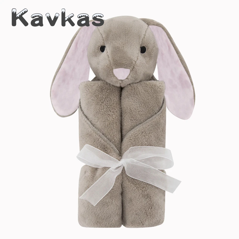 PS8039 Kavkas детские одеяла 76*76 см для новорожденных милый кролик мягкий теплый Colar пеленать детское банное полотенце для малышей Постельные принадлежности Одеяла - Цвет: PS8039