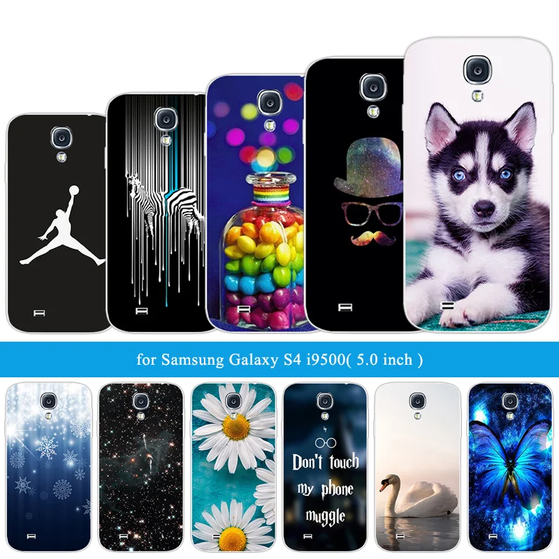 Для Samsung Galaxy S4 прозрачные силиконовые чехлы для телефонов 5 0 дюйма i9500 защитный