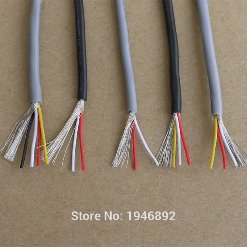 Многожильный контрольный кабель UL 2547 28/26/24 AWG медный провод экранированный