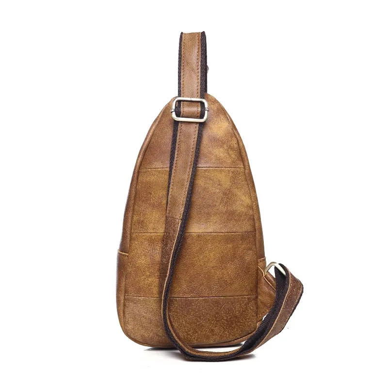 Известный бренд нагрудная сумка Мужская маленькая дорожная натуральная кожа