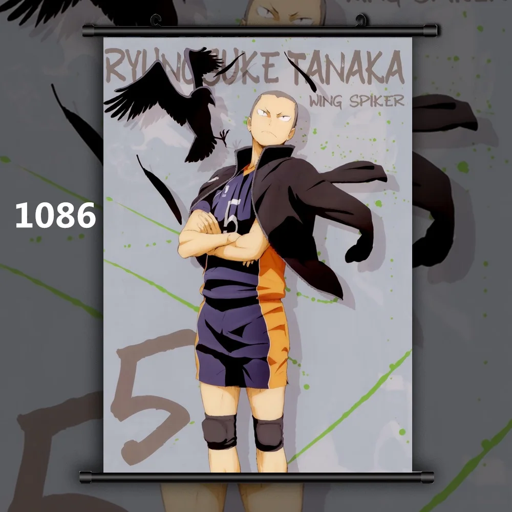 1086 Haikyuu Shoyo Yuu Tobio Kei Ryunosuke Аниме Манга настенный плакат прокрутки - Цвет: 1086
