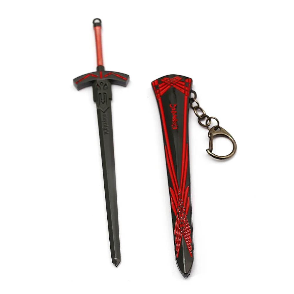 Fashion Keychain Model Fate Stay Night Saber Caliburn Sword Toy Metal Key Chains Mix Colors Accessory For Man Car | Украшения и