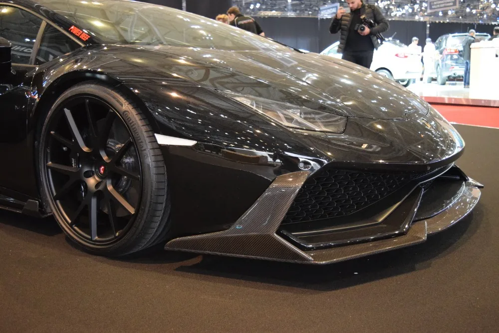 Углеродное волокно передняя губа для Lamborghini Huracan LP610(+) DM Стиль передняя губа с Canard наборы для тела тюнинг отделка Huracan LP610