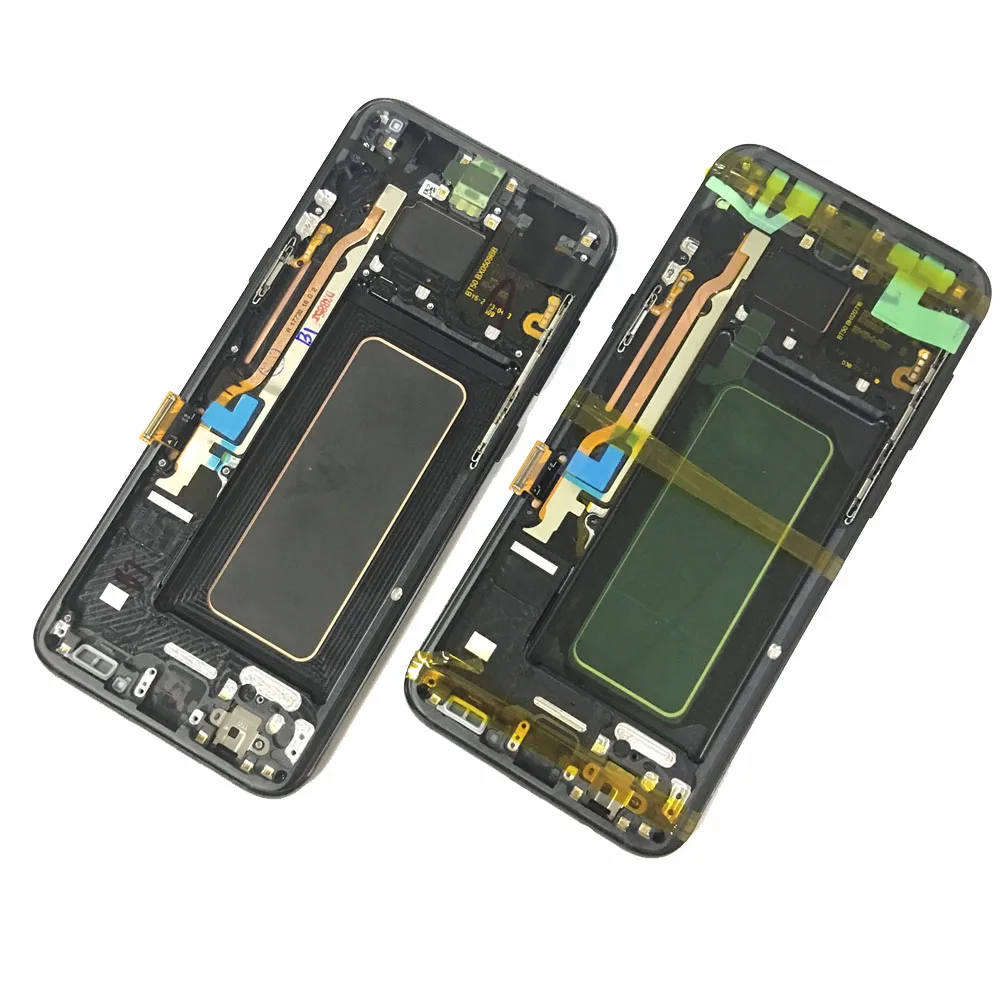 Запчасти для авто ЖК-дисплей с рамкой для Samsung Galaxy S8 плюс G955 G955F G955A G955T G9550 ЖК-дисплей Экран Дисплей сенсорным экраном в сборе