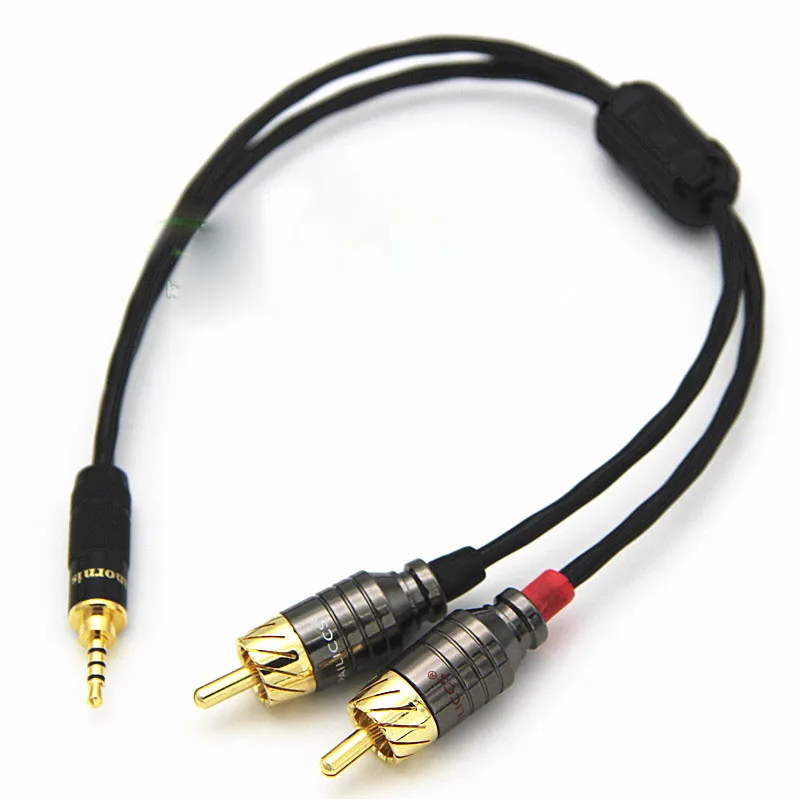 Аудиокабель HIFI TRRS со сбалансированным штекером 2 5 мм на RCA|Кабели VGA| |