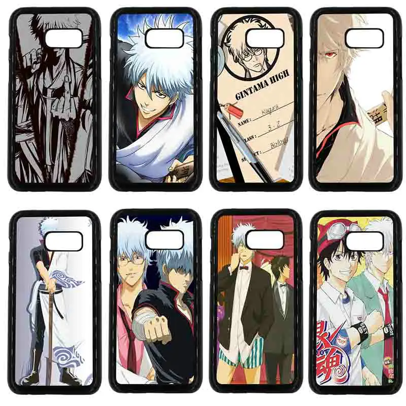 Phone Case Anime Cat Cartoon Gintama Colored Hard PC Cover for Samsung Galaxy A3 A5 A7 A8 2015 2016 2017 2018 Note 8 5 3 2 Shell |