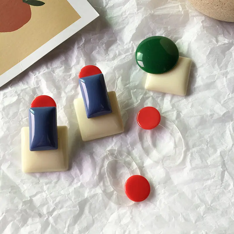 4 шт./компл. модная серьга геометрической формы накладные принадлежности кольцо