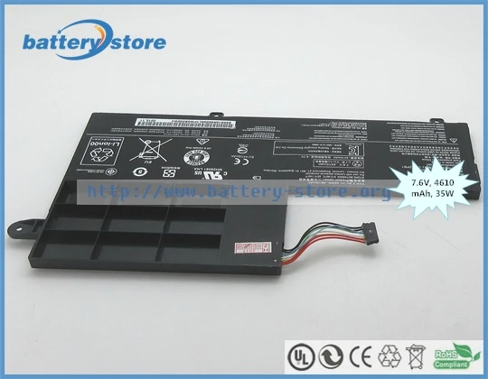 Бесплатная доставка 35 Вт Подлинная батарея L15C2PB1 5B10K84491 для Lenovo Yoga 510-14ISK (80S700EGMH) LENOVO