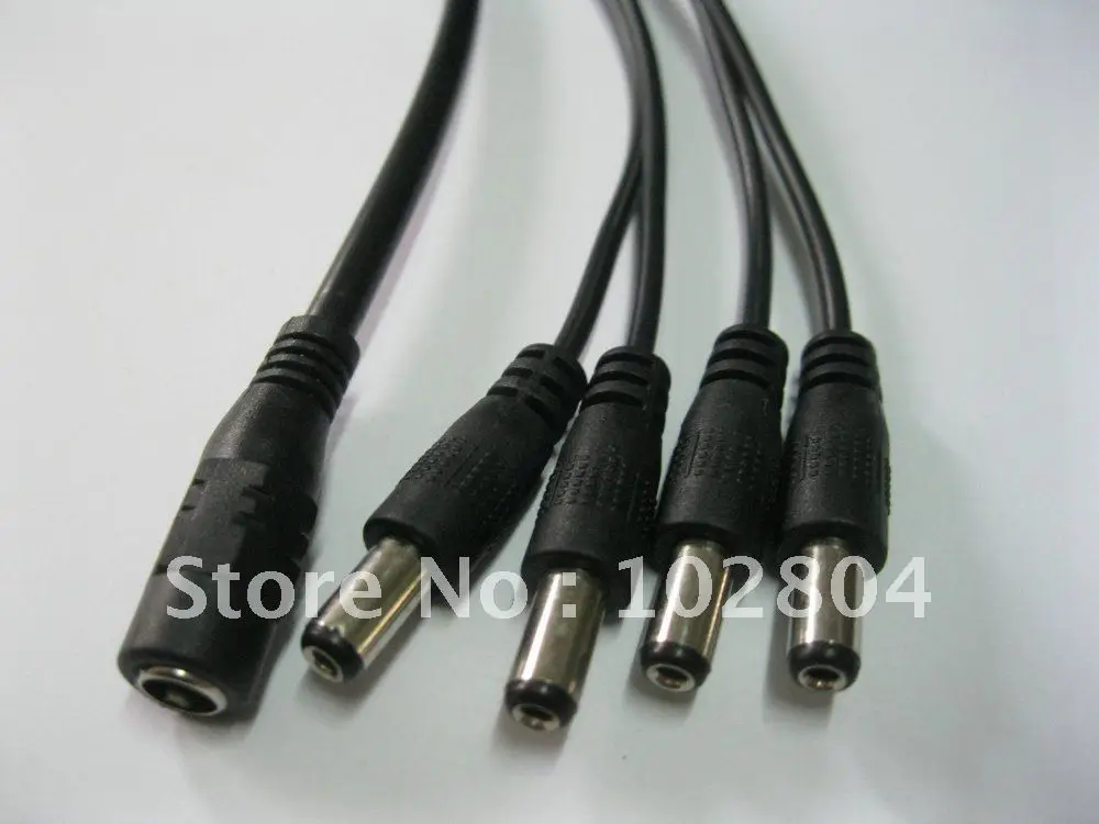 Четырехканальный разветвитель питания постоянного тока от 1 гнезда до 4 штекеров