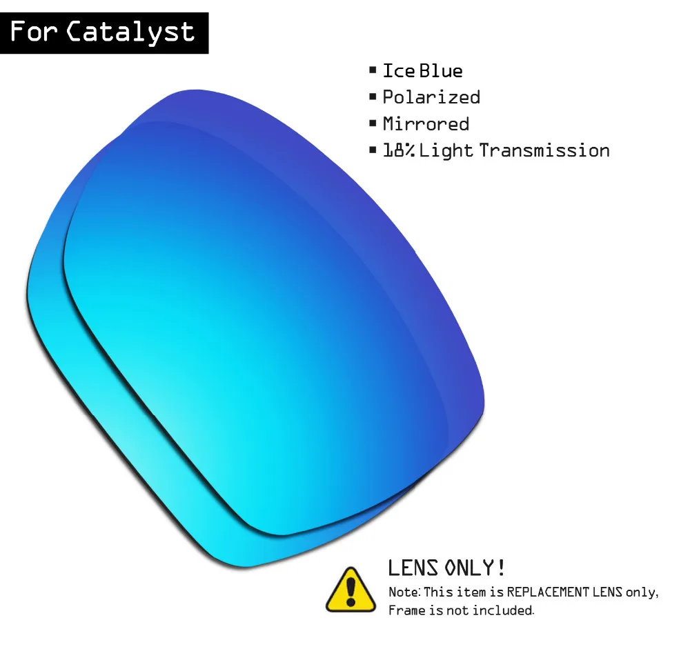 

SmartVLT Polarized Sunglasses Replacement Lenses for Oakley Catalyst - Ice Blue