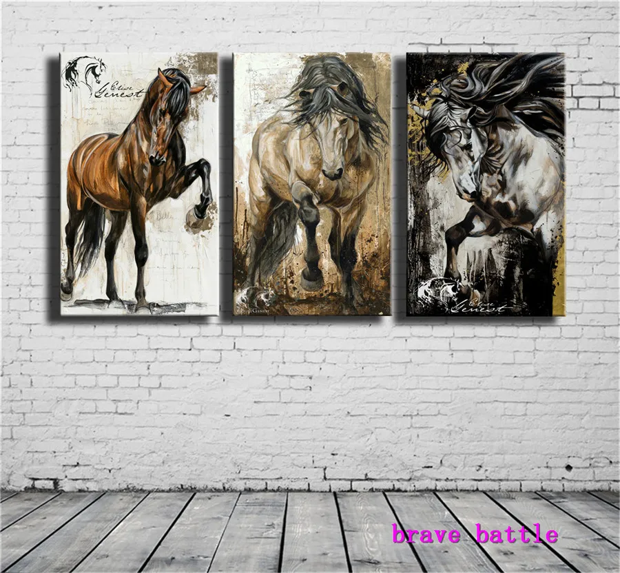 

Horse Canvas Painting Living Room Home Decor Modern Mural Art Oil Painting