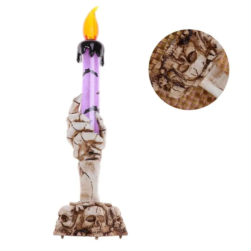 Хэллоуин СВЕТОДИОДНЫЙ Скелет Свеча лампа вечерние украшения поставки сувениры