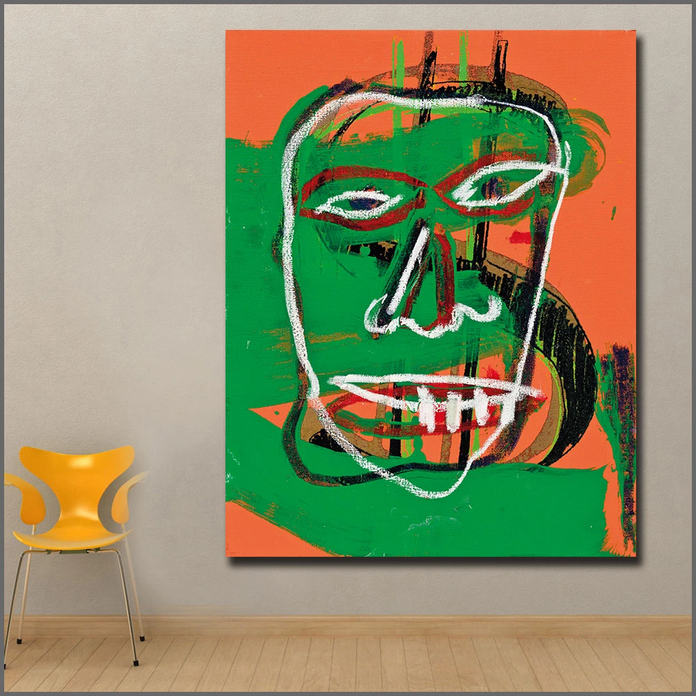 Модные граффити искусство Энди Warhol Жан Мишель сотрудничество настенные