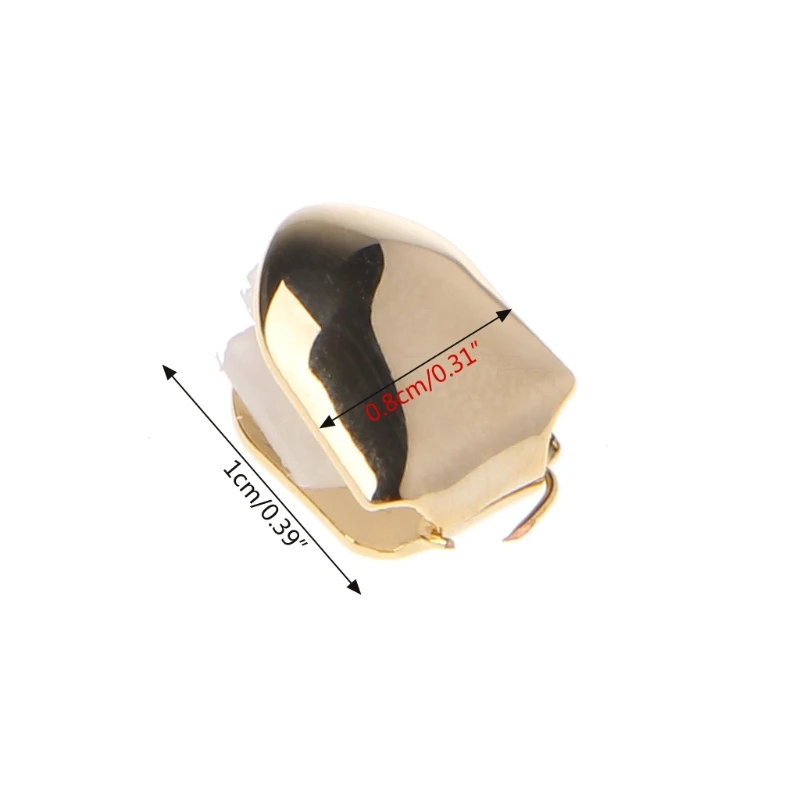 

Gold Sliver Color Trendy Rock Rapper Hip Hop Caps Mold Top & Bottom Grill Body Jewelry Single Tooth Bling Teeth